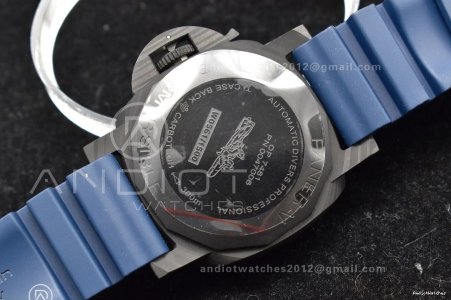Best Blue P Strap Edition Blue Trendsetting SBF W Rubber 439 on Carbotech 1:1 Dial PAM1232 1205